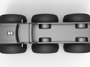 Monster Truck 6x6 concept Modèle 3D