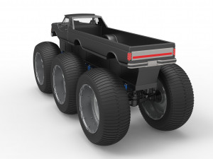 Monster Truck 6x6 concept Modèle 3D