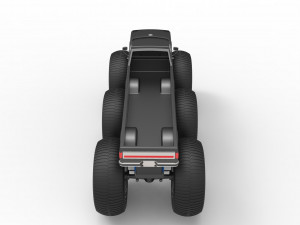 Monster Truck 6x6 concept Modèle 3D