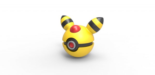 Ampharos orb 3Dプリントモデル .c4d .max .obj .3ds .fbx .stl .blend 