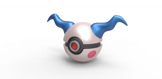Mr Mime orb 3D Print Model .c4d .max .obj .3ds .fbx .stl .blend 