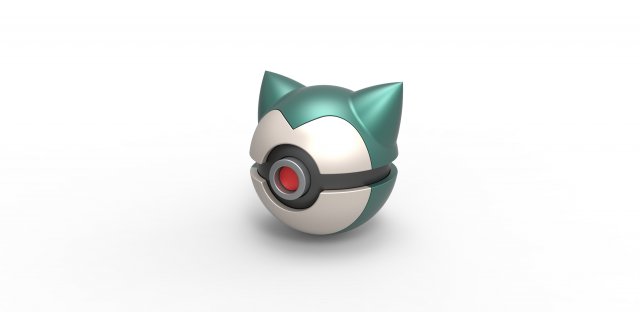 Snorlax orb 3D Print Model .c4d .max .obj .3ds .fbx .stl .blend 