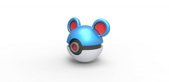 Marill orb 3D Baskı Modeli .c4d .max .obj .3ds .fbx .stl .blend 