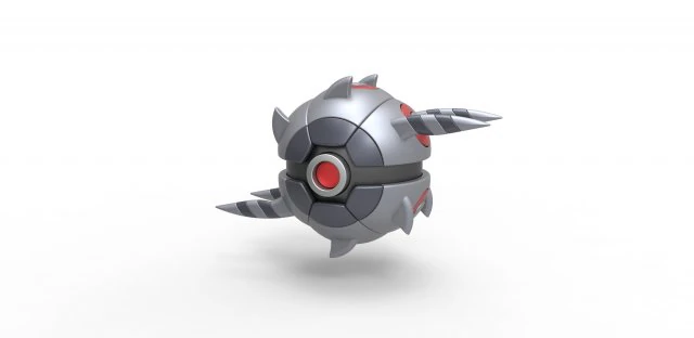 Whirlipede orb 3D Print Model .c4d .max .obj .3ds .fbx .stl .blend 