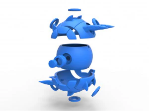 Whirlipede orb 3D Print Model