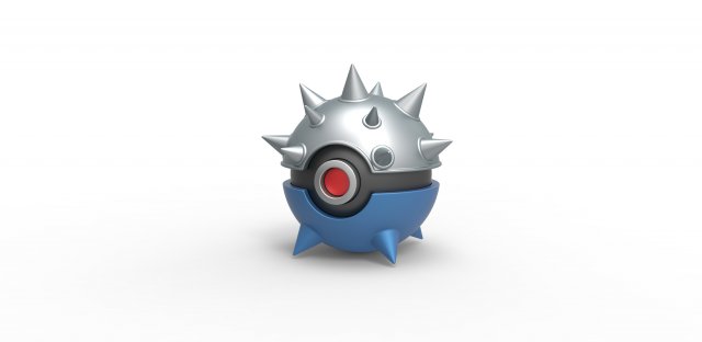 Mega Qwilfish orb 3D Print Model .c4d .max .obj .3ds .fbx .stl .blend 