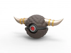 Bouffalant orb 3D Print Model