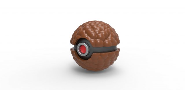Bubbly chocolate orb Modelo de impresión 3D .c4d .max .obj .3ds .fbx .stl .blend 