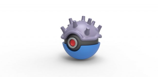 Lapras orb 3D 프린트 모델 .c4d .max .obj .3ds .fbx .stl .blend 