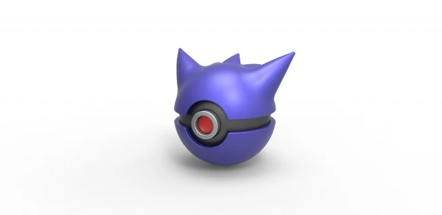 Gengar orb 3D Print Model .c4d .max .obj .3ds .fbx .stl .blend