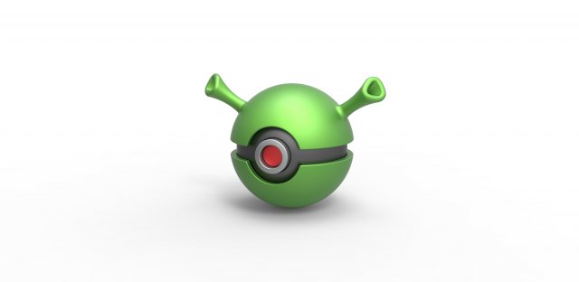 Shrek orb 3D Принт Модель .c4d .max .obj .3ds .fbx .stl .blend 