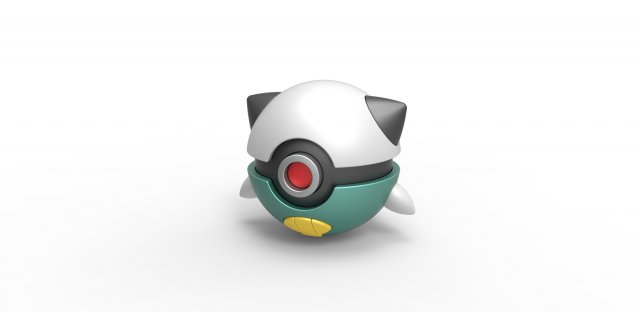 Oshawott orb 3D 프린트 모델 .c4d .max .obj .3ds .fbx .stl .blend 