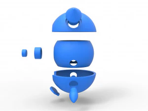 Oshawott orb 3D Print Model