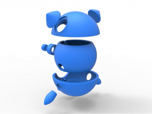 Oshawott orb 3D 프린트 모델