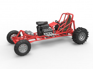 Mud dragster Scale 1 to 25 3Dプリントモデル