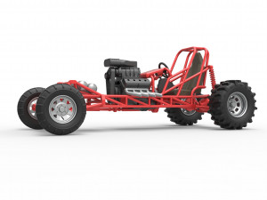 Mud dragster Scale 1 to 25 Modello di stampa 3D