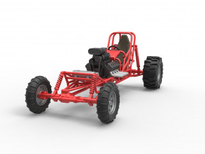 Mud dragster Scale 1 to 25 Modello di stampa 3D