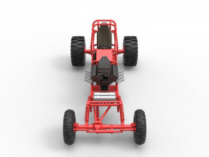 Mud dragster Scale 1 to 25 Modello di stampa 3D