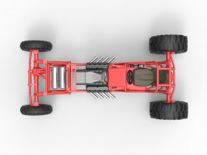 Mud dragster Scale 1 to 25 Modello di stampa 3D