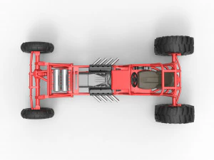 Mud dragster Scale 1 to 25 3D Print Model