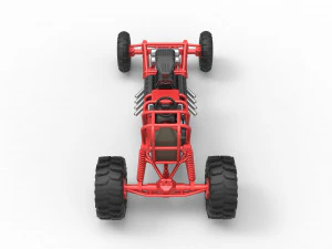 Mud dragster Scale 1 to 25 3D Print Model