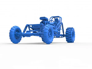 Mud dragster Scale 1 to 25 3D Print Model