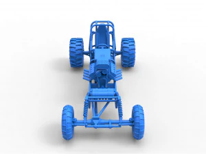 Mud dragster Scale 1 to 25 3D Print Model
