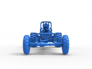 Mud dragster Scale 1 to 25 3D Print Model