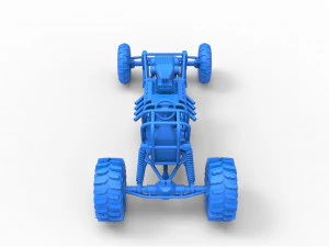 Mud dragster Scale 1 to 25 3D Print Model