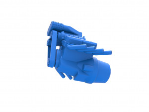 Engine V8 for mud dragster Scale 1 to 25 Modèles 3D en vedette
