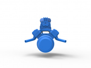 Engine V8 for mud dragster Scale 1 to 25 Modèles 3D en vedette
