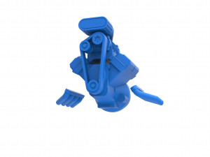 Engine V8 for mud dragster Scale 1 to 25 Modèles 3D en vedette