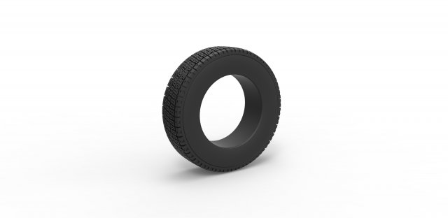 Rally gravel tire Scale 1 to 10 Model Cetak 3D .c4d .max .obj .3ds .fbx .stl .blend