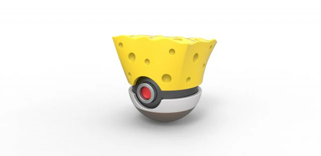 SpongeBob orb 3D Print Model .c4d .max .obj .3ds .fbx .stl .blend 