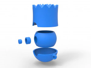 Bart Simpson orb 3D Print Model