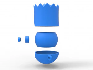 Bart Simpson orb 3D Print Model