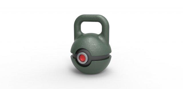Kettlebell orb Modèles 3D en vedette .c4d .max .obj .3ds .fbx .stl .blend