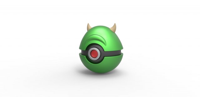 Mike Wazowski orb 3D-Druckmodell .c4d .max .obj .3ds .fbx .stl .blend 