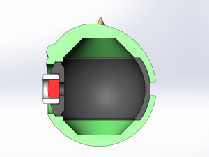 Mike Wazowski orb 3D-Druckmodell