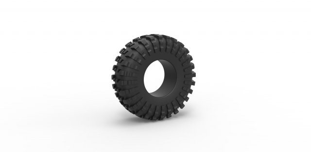 Rock bouncer modified tire Scale 1 to 25 Modèles 3D en vedette .c4d .max .obj .3ds .fbx .stl .blend 
