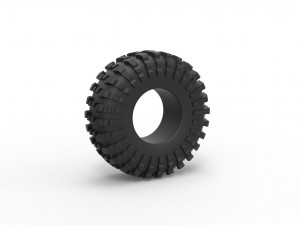 Rock bouncer modified tire Scale 1 to 25 Modelo de impresión 3D