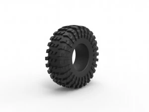 Rock bouncer modified tire Scale 1 to 25 3D Print Model