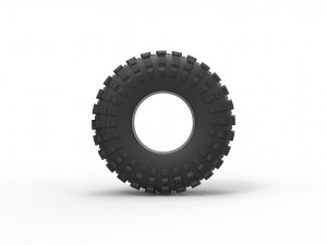 Rock bouncer modified tire Scale 1 to 25 Modèles 3D en vedette