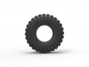 Rock bouncer modified tire Scale 1 to 25 3D Print Model