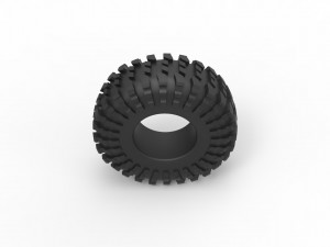 Rock bouncer modified tire Scale 1 to 25 Modèles 3D en vedette