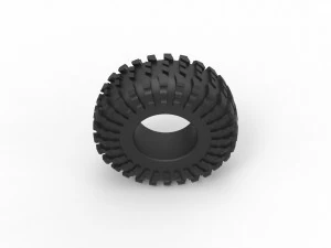 Rock bouncer modified tire Scale 1 to 25 3D Print Model