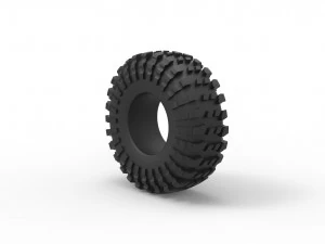 Rock bouncer modified tire Scale 1 to 25 3D Print Model