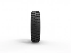 Military tire 5 Scale 1 to 10 3D Print Model