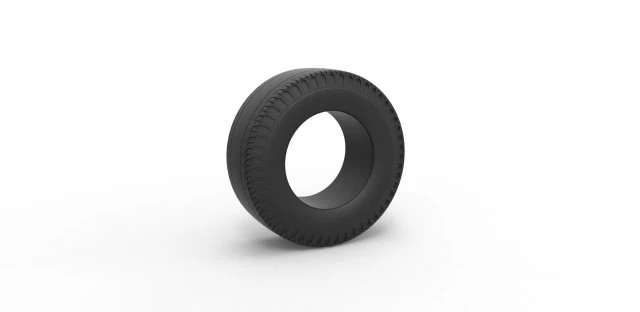 Rear tire of vintage dragster Version 2 Scale 1 to 10 3D Print Model .c4d .max .obj .3ds .fbx .stl .blend
