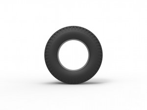 Rear tire of vintage dragster Version 2 Scale 1 to 10 3Dプリントモデル